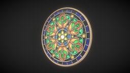 Round Gothic Rose Window 3D Model ornament, rose, window, gothic, round, gothic-church, rose-window, architecture, gothic-rose-window, round-gothic-rose-window, ancient-window, old-window, antique-window, historic-window, church-window
