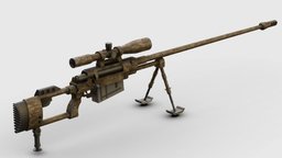 SPR-2 Pindad corvette, pindad, indonesia, sniper, destroyer, senjata, tni, fregat, kri, sketchup, 3d, sketchfab, korvet, senapan, spr-2
