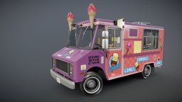 Icecream truck wheel, food, truck, logistics, bus, cardboard, foodcourt, box, blueprint, foodtruck, shipment, vehicle, car