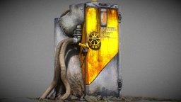 X Fridge sculpt, cg, unreal, fridge, autodeskmaya, mentalray, 3d-model, quest3d, game, 3d, art, gameart, fantasy, sculpture