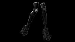 Fashion design / socks and heels body, fashion, shoes, heels, bdsm, , latex, bodysuit, lingerie, character, blender, blender3d