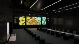 VR Industrial Showroom & Exhibitions scene, room, modern, minimal, led, storage, product, style, milano, expo, communication, fashion, italy, vr, exhibition, showcase, virtualreality, gallery, performance, realistic, professional, show, exposition, showroom, conference, metaverse, ledscreen, showing, audio-device, architecture, asset, game, blender, art, lowpoly, design, factory, black, industrial, "screen"