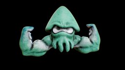 SPLATOON FAN ART squid, splatoon, game, creature, animal