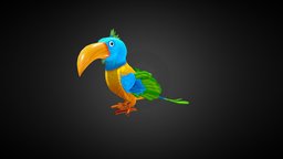 Cartoon Bird birds, rigging, animals, parrot, game-ready, angrybirds, animals-creatures, animatedcharacter, cartoonbird, cartoon, lowpoly, gameasset, funny, birdcharacter