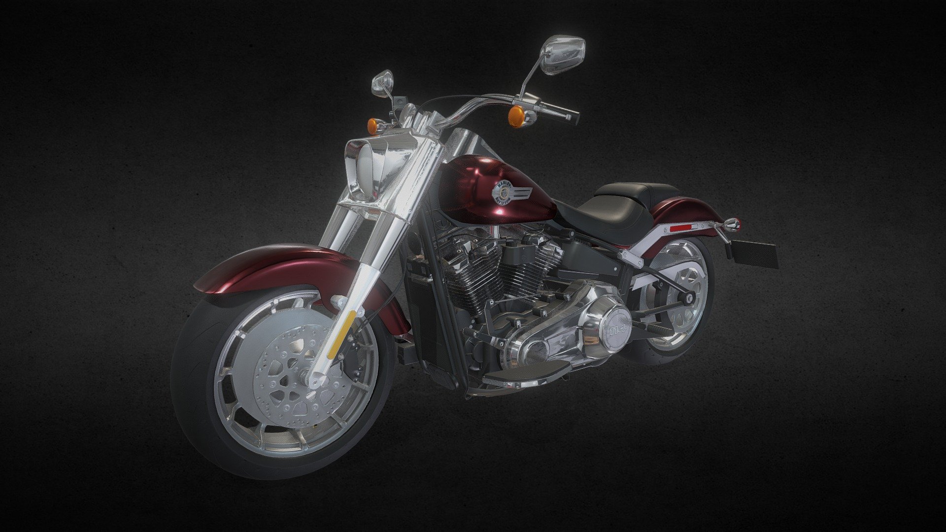 fatboy 114 2022 
3d model 
made on PBR PIPELINE - HARLEY DAVIDSON FatBoy 114 2022 - 3D model by Shani_Kumar 3d model