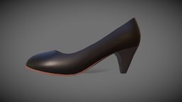 High Heels shoe, fashion, shoes, heels, 3d-model, highheels, lowpoly, gameasset
