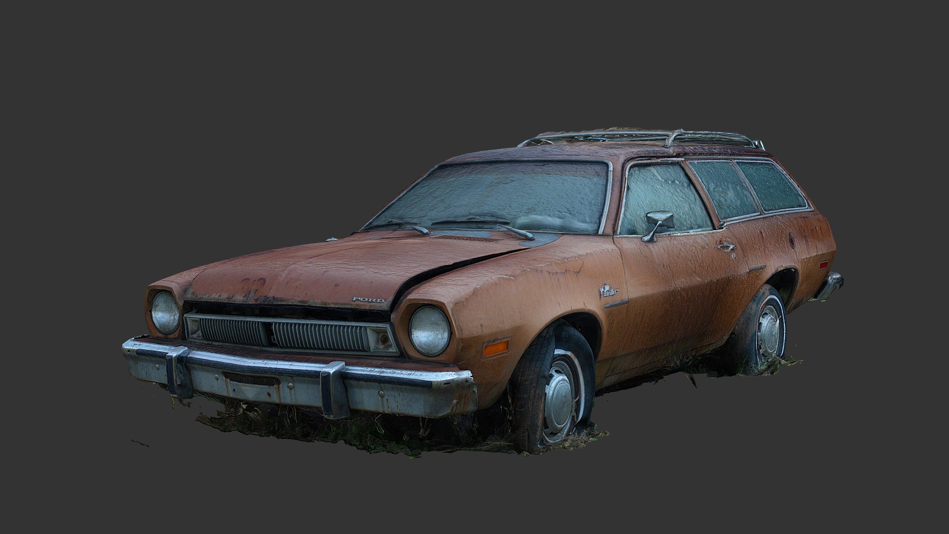 Another car from the field where all these other cars were located, this one looks quite strange.

Processed from 251 photos taken with my Canon EOS Rebel XSI 3d model