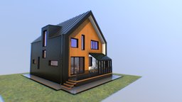 Smart5 1 modern, cute, cottage, small, exterior, architect, fashion, draft, roof, architectural, level, floor, sketch, residence, vr, family, showcase, virtualreality, scetchfab, model, design, house, home, building, interior, wall, siple