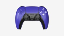 Playstation 5 DualSense controller galactic device, control, wireless, gaming, playstation, controller, gamepad, joystick, ps5, game, 3d, pbr, technology, blue, video, dualsense, galacticic