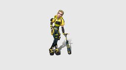 Art test pose, ready, character, game, texture, pbr, design