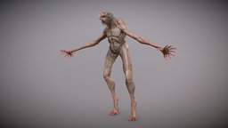 Chicken (A-Pose) bird, figure, chicken, mutant, alien, gigeresque, giger, beksinski, zdzislaw, substancepainter