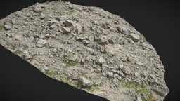 Mountain Rock Slope PBR Scan landscape, field, white, drone, detail, ground, mountain, big, huge, cliff, boulder, rubble, realistic, real, large, rocky, 8k, slope, grassland, realisim, photoscan, photogrammetry, 3d, blender, scan, stone, rock