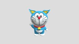 Doremon cat, is, that, robotic, a, backpack, travels, doraemon, 22nd-century, male, doremon, 22nd