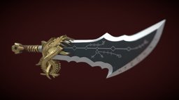 Chaos blade God of War Ragnarok god, kratos, chaos, ragnarok, war, blade, kratos-weapon, god-of-war4, kratos-blades, chaos-blade, god-of-war-ragnarok, chaos-weapon, low-poly-3d-sword