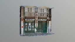 IMPRENTA DEL PILAR spain, old, stationery, metashape, photogrammetry, scan, street, shop
