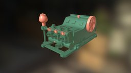 Mud pump field, system, gas, oil, mud, drill, equipment, pl, fbx, tool, machine, fluids, indust, centrifugal, pum, drilling, engineering, c4d, industrial, industrialequipment