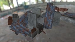 Debris, Scattered and Individual assets, debris, optimized, filler, scatter, game