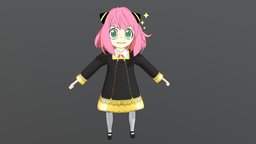 Anya personaje, animegirl, anya, anime3d, spyxfamily
