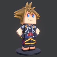 Frigiel Figurine toy, figurine, sora, blender-3d, toydesign, esports, substancepainter, character, charactermodeling, game, minecraft, blender, blender3d, gameart
