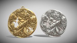 Printable model Bacchus. God of winemaking. jewellery, jewel, wine, jewelry, pendant, greece, god, silver, printable, necklace, grape, bacchus, winemaking, grapevine, leaves, gold