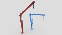 Engine Crane automobile, lift, garage, heavy, tools, equipment, automotive, tool, machine, engine, crane, hydraulic, hoist, lifts, vehicle, pbr, car, workshop, industrial, carfix