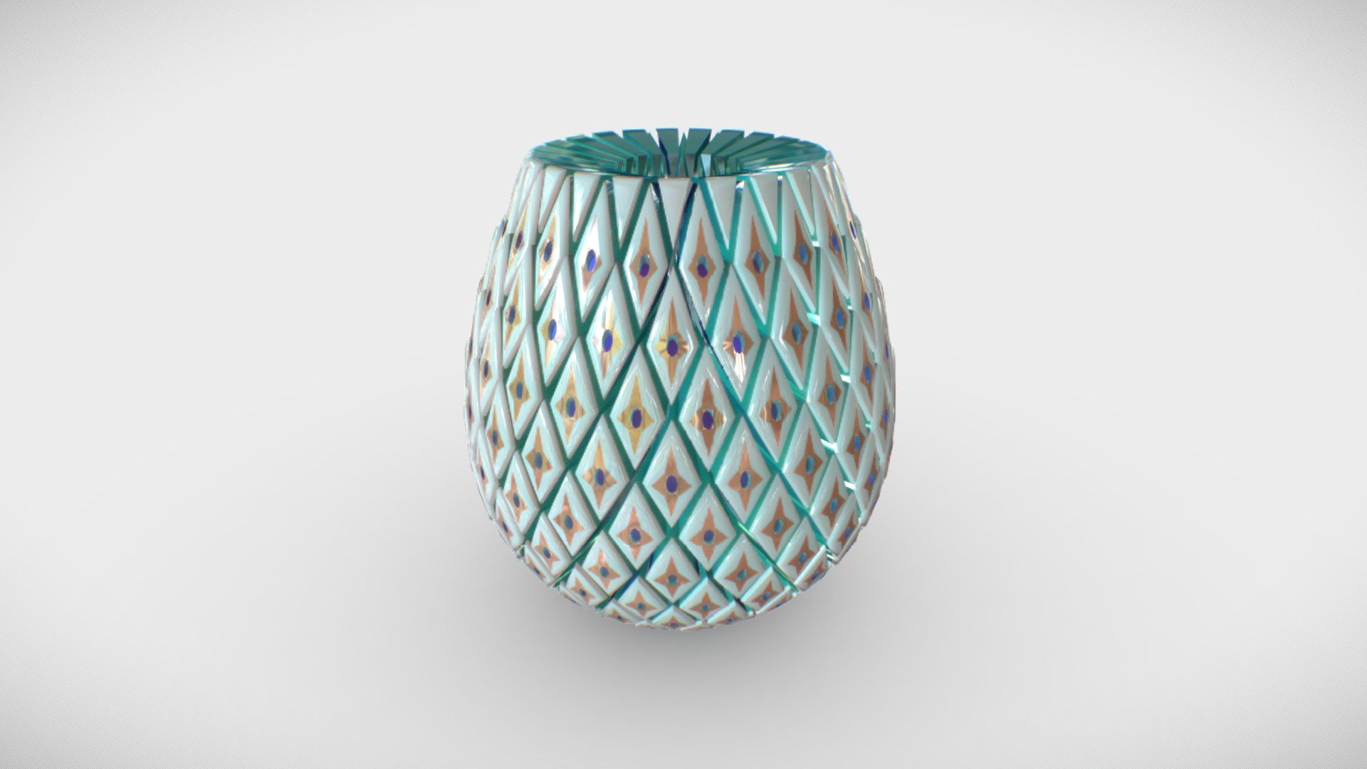 Vase &ldquo;Pineaplle