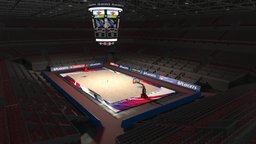 Basketball Court court, stadium, basket, basketball, all, la, star, spalding, lakers, nba, ball
