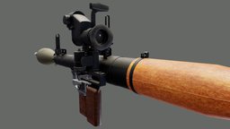 RPG-7 Anti-Tank rocket launcher rpg, videogame, materials, unreal, baked, anti, tank, launcher, rocket, substance, painter, unity, blender, pbr