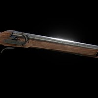Medieval Arquebus for Omars Warmod rifle, medieval, battle, flintlock, musket, projectile, chivalrymedievalwarfare, weopon, matchlock, gun