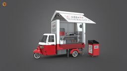Food Truck burger, food, truck, coffee, exterior, transport, cart, fast, drinks, lunch, foodtruck, fast-food, food-truck, vehicle, car, city, street, shop, food-cart