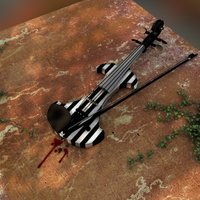 violin cinema, violin, ivy, 4d, outside, stripes, autumn, emilie