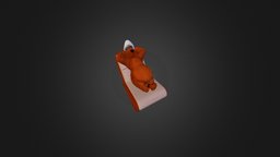 Cartoon Bear Model bear, custom, toy, printing, cartoon, 3d