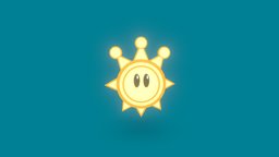 Mario Shine Sprite videogames, videogame, nintendo, marionette, mariobros, sunshine, blender, mario, mariosunshine, shinesprite