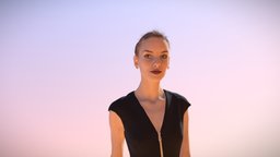 Woman Beauty_ Spring 10 Walking Event Shopping people, walking, dress, scanned, woman, elegant, attractive, versace, female