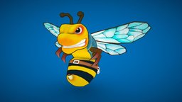 Wu Tang killer bee trap, group, raptor, bee, rap, 90s, wutang, hiphop, wu, gameasset, animal, gameready, rappers, killerbee