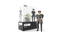 Voxel Figma Mercenary figure, army, 3dart, cgi, nendoroid_style, commission, mercenary, metalgearsolid, metalgearrising, metalgearrisingrevengeance, rigged_model, pixel-art, modeling, asset, 3d, voxel, military, stylized, voxelart, magicavoxel