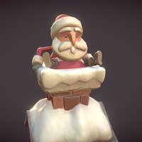 Santa santa, christmas, holidays, season, blender, substance-painter, zbrush