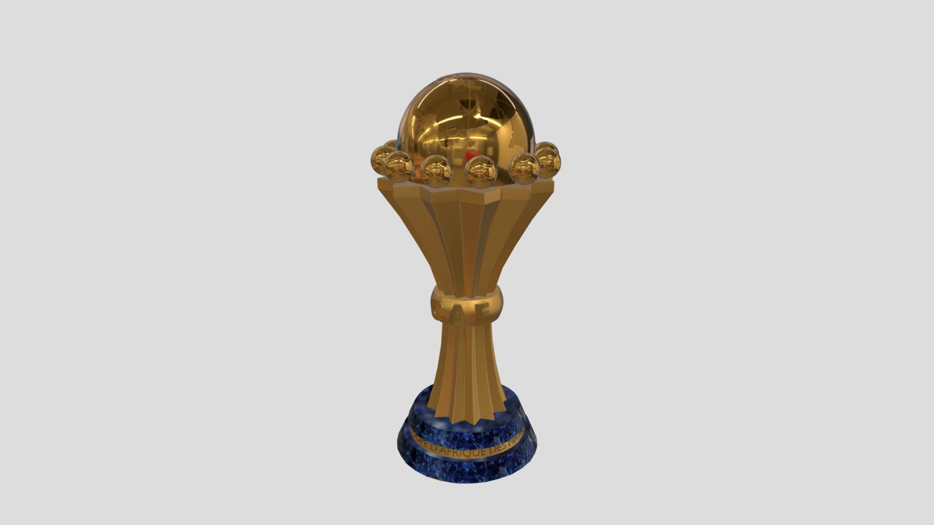 The Africa Cup of Nations, sometimes referred to as the TotalEnergies Africa Cup of Nations for sponsorship reasons, or simply AFCON or CAN, is the main international men's association football competition in Africa - African_Cup - 3D model by Aziz.Sisi.Akafomo 3d model