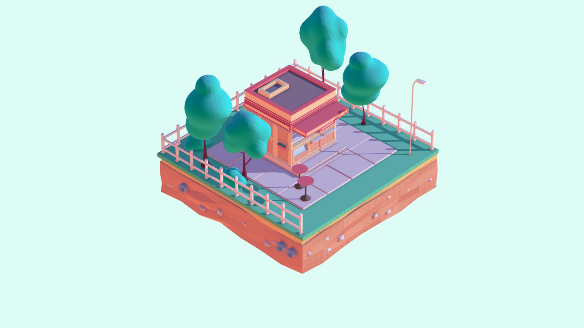 Hign Quality 3d Scene for Motion Design, Game Development, Digital  Illustration .Works on Browser, Realtime Render Engines.

Cartoon Low Poly Brookniln style Building Island Scene

Created on Cinema 4d R17 

28163 Polygons

Procedural Textured 

Game Ready, AR Ready, VR Ready
 - Cartoon Low Poly Street Tray - 3D model by Render Bunny (@renderbunny) 3d model