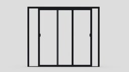 Aluminium Door 06 office, room, modern, frame, architect, sliding, aluminium, slide, store, apartment, equipment, vr, ar, bank, supermarket, metal, hydraulic, showroom, closer, sceen, tempered, glass, 3d, house, home, wood, building, interior, door