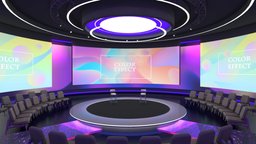 Night Talk Forum | Boardroom | Baked office, scene, room, forum, board, baked, vr, hall, auditorium, vision, conference, meeting, boardroom, vrchat, xr, house, space