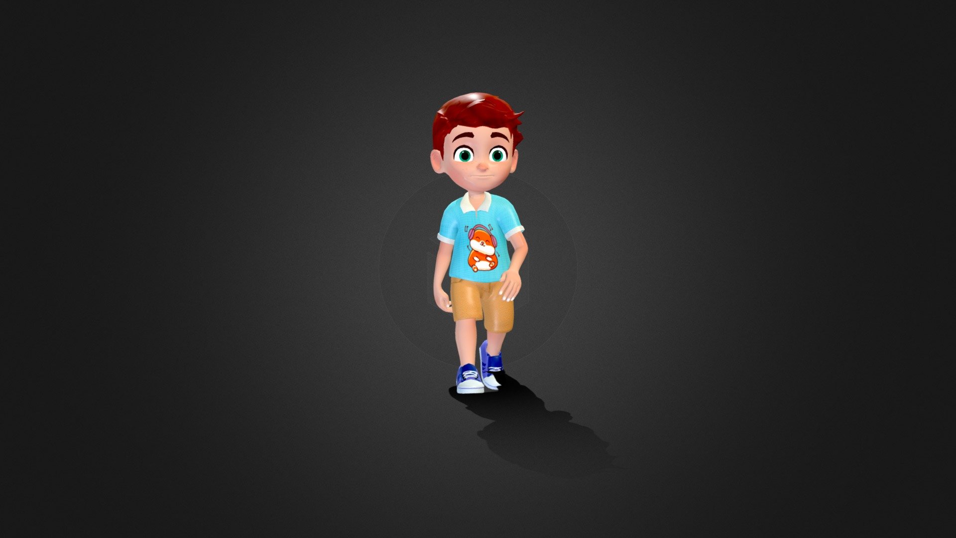 Little Boy

A low-poly Little Boyl with hand painted high quality texture.This Assets use AR,VR,mobile Game,pc game and any different projects. All assets are created in a low poly art style. The material setups are simple and you are able to customize them easily.Use unity standard material.

Rig: Fully supports mecanim humanoid animation system.I hope you like this game ready asset. Humanoid mecanim system rig.

Textures Size: 2048x2048

Number of textures: 3( Base color Map) 
Texture dimensions: 2k 
Polygon count of  Vertis: 24569 Face: 23688 
Number of meshes: 1 
Rigging: Yes 
Animation count: : 18 Attack_01,Attack_02,Idle_01,Idle_02,,Idle_03,Die_Forward,Die_Backward,Walk_Forward,Walk_Backward,Run Forward,Run_Backward,Jump,Gatting Up ,Talking,StandingUp,Gesture,Walk_Lfet,Walk_Right.
Animation type list: RootMotion &amp; In Place 
UV mapping: Yes, Non-Overlapping 
All Gaming Engine Supported,Like-Unity.Unriel Engine Ect 3d model