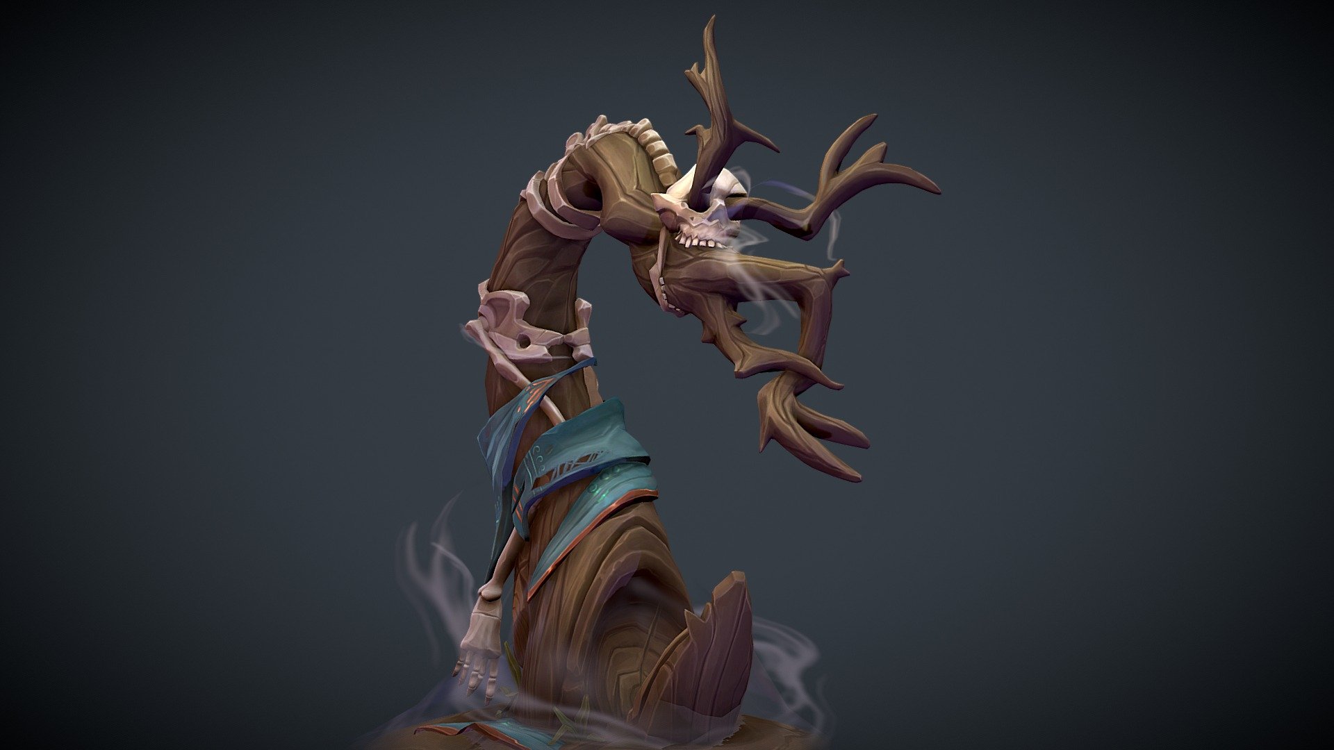 My third prop for the Artstation Challenge, forgot to upload it sooner on here. Based on Julio Nicoletti's concept: https://www.artstation.com/artwork/JlnNzv (Read the creepy backstory there! :D )
You can check my other renders with different lighting on here: https://www.artstation.com/artwork/2xbXmy - Merlin's Fate - 3D model by Curlscurly 3d model