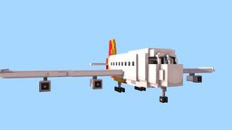 Jumbo Jet blockbench, minecraft