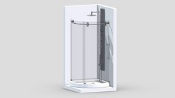 Vigo Sanibel With Base Shower room, modern, bathroom, bath, cast, shower, nexus, classic, toilet, tub, vr, ar, toto, rest, iron, freestanding, restroom, clayton, toilets, soaker, 3d, design, air, concept, interior, washlet, amies