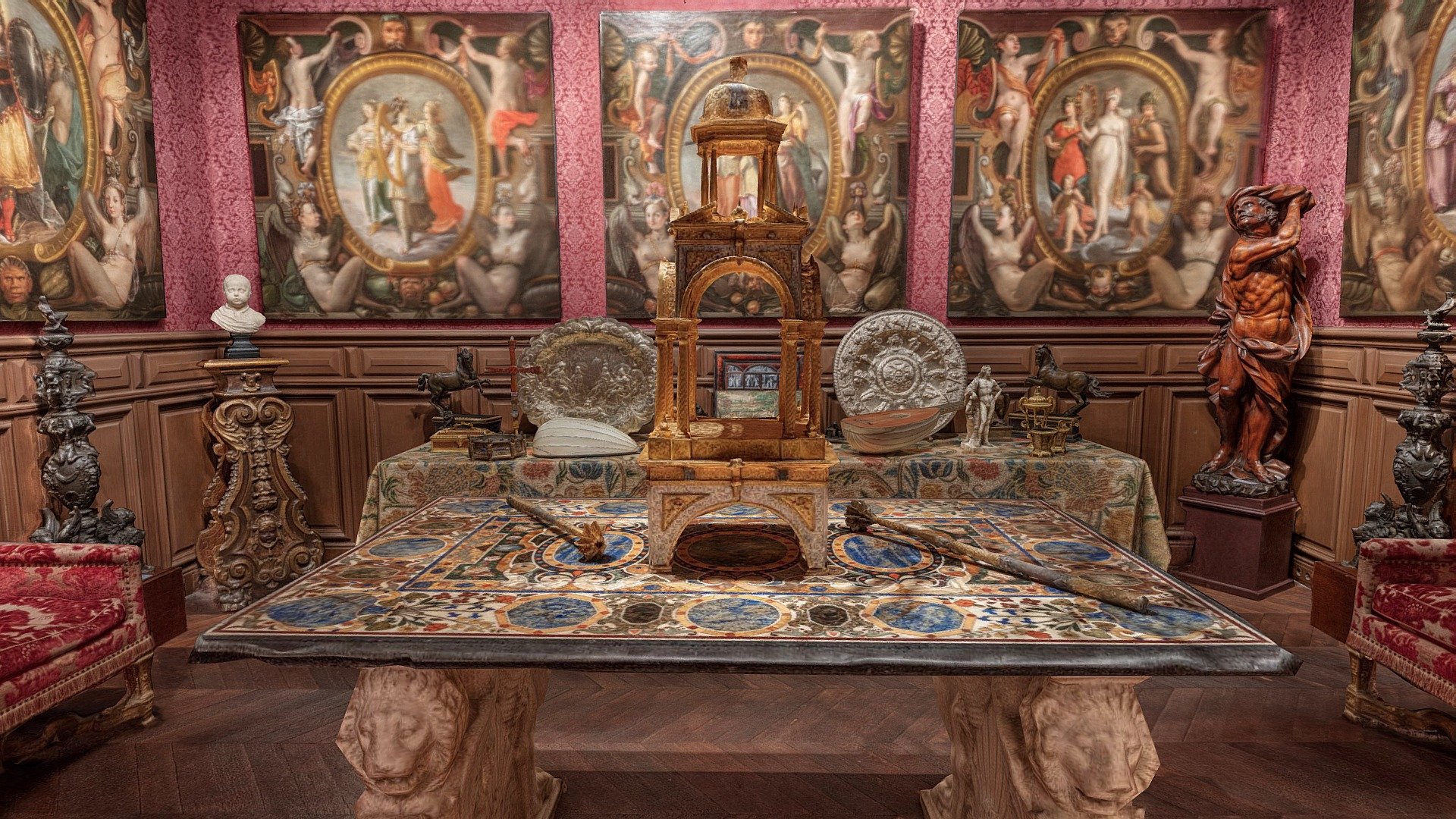 Uncleaned Photogrammetry model of one room of  Kugel Gallery at their Paris building 3d model