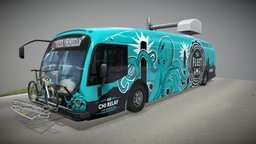 Proterra Bus Chicago Sea Theme Octopus octopus, bus, chicago, theme, emission, proterra, aon, electric, sea, zerro, catalys