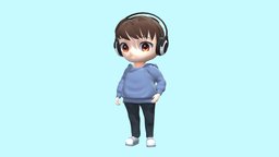 3D boy character originalcharacter, blender, 3dmodel
