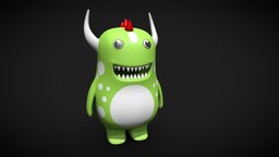 Dragon cartoon Character cute, cartoony, dragons, maya, character, game, lowpoly, creature, dragon