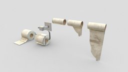 Toilet rolls bathroom, roll, apocalyptic, prop, paper, unreal, gameprop, holder, worn, wc, towel, poo, bog, wipe, pbr-texturing, toilet-paper, bathroom_accessories, toilet-paper-holder, pbr, gameasset, unrelengine, noai, toilet-roll, bogroll, toiletholder